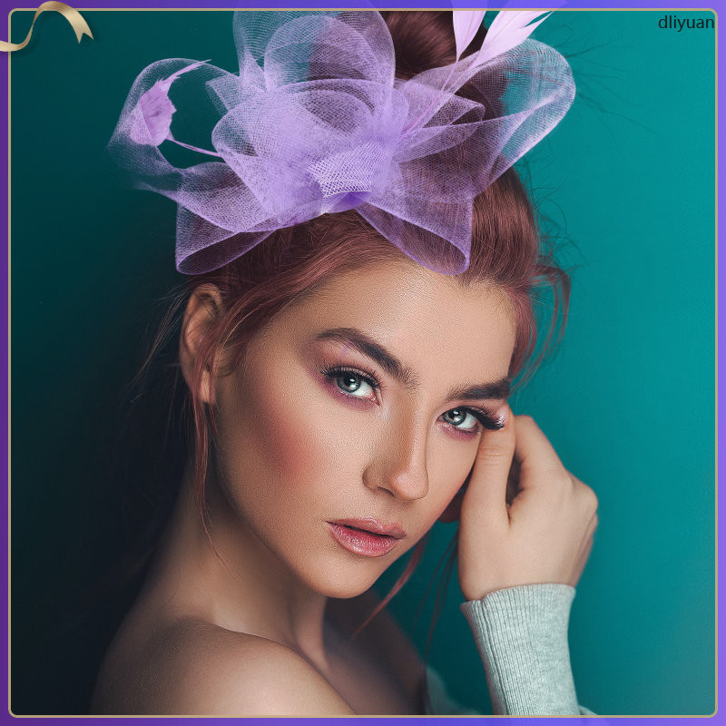 1 Set Tea Party Fascinator Hat Headband Fascinator Hat Clip Tea Party