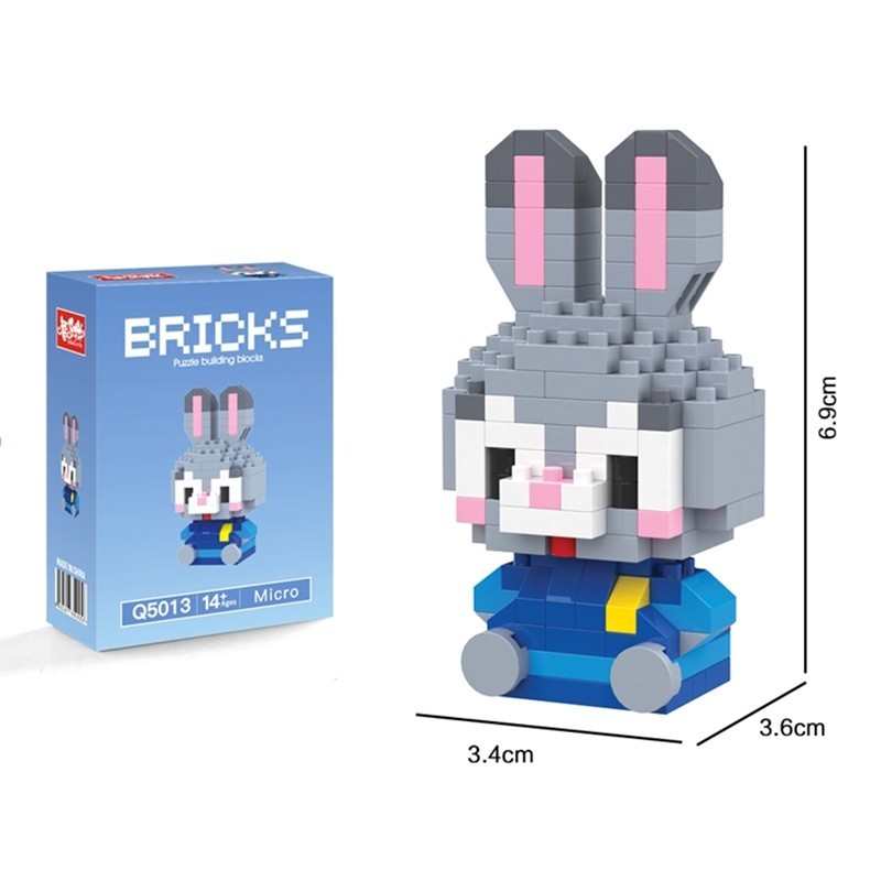 【HOL】Mini Building Blocks Assembled Small Sanrio Particles Toys For Kid ...