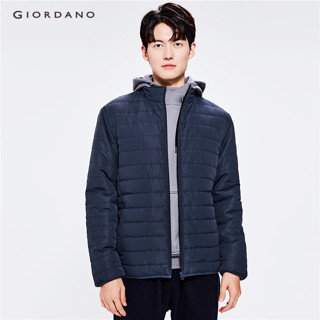 GIORDANO Men Solid Color Stand Collar Padded Jacket 13072816 Shopee Philippines