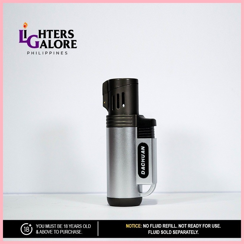 【Hot】 Lighters Galore Triple Torch 19 (Danchuan, Dark Gray Silver