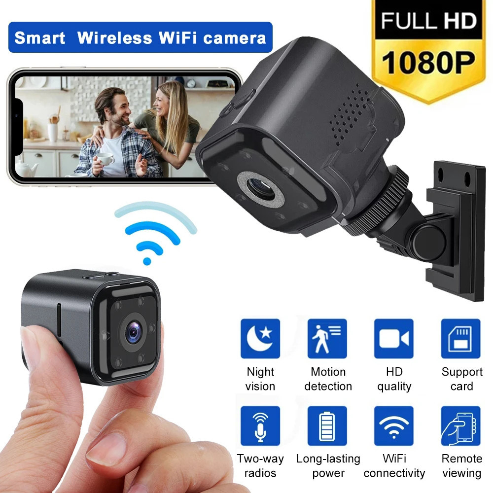 Small Mini Smart Life Wifi Camera IP Wireless Battery 1080P HD Video ...