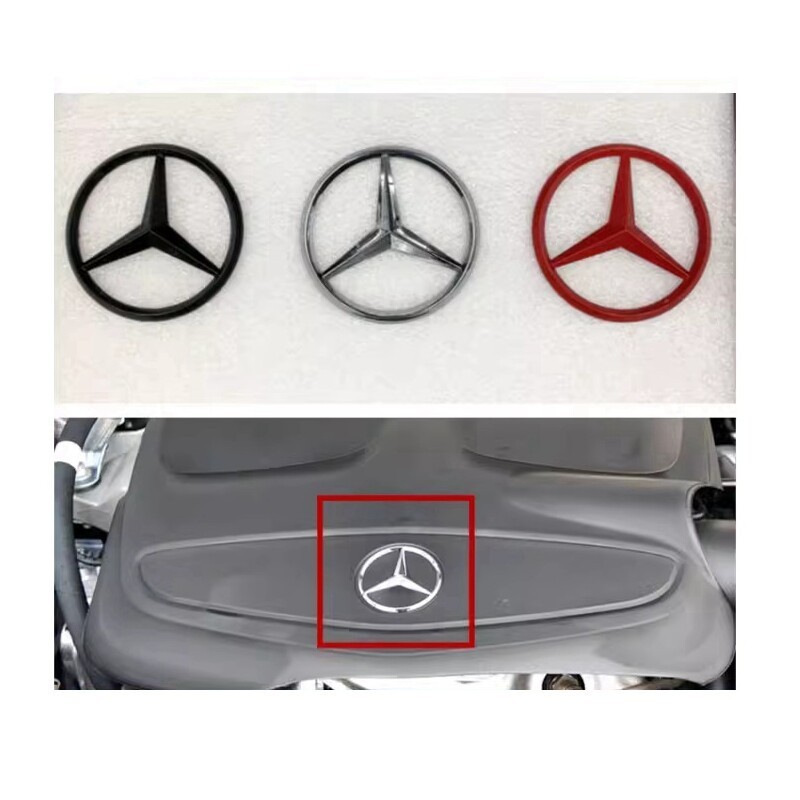 7cm Engine logo Car engine cover emblem for Mercedes benz A C E class