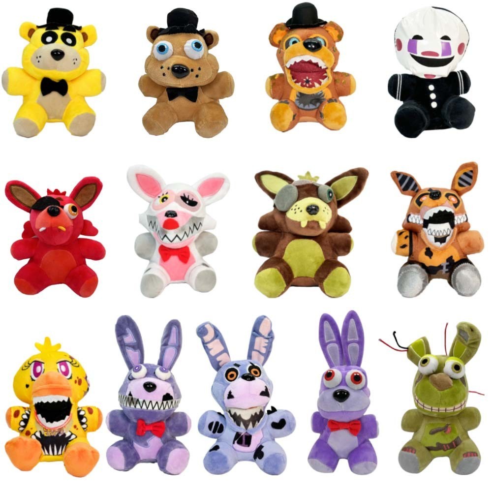Midnight Series Plush Toy FNAF Series Doll Brown Bear Mutant Purple ...
