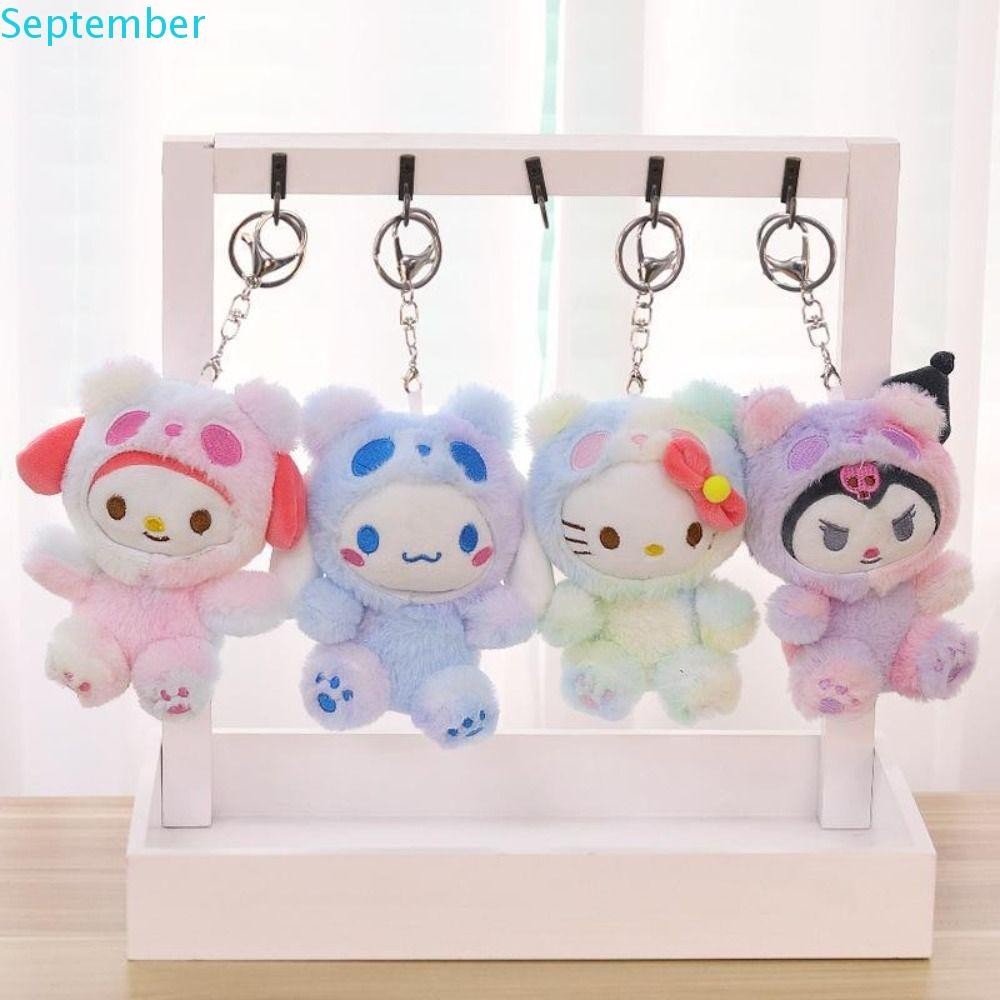 SEPTEMBER Kuromi Plush Keychain, PP Cotton Plush Cartoon Cinnamoroll ...