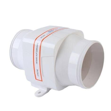 4 inch Extractor Fan DC12V Inline Duct Extractor Air Booster Fan ...