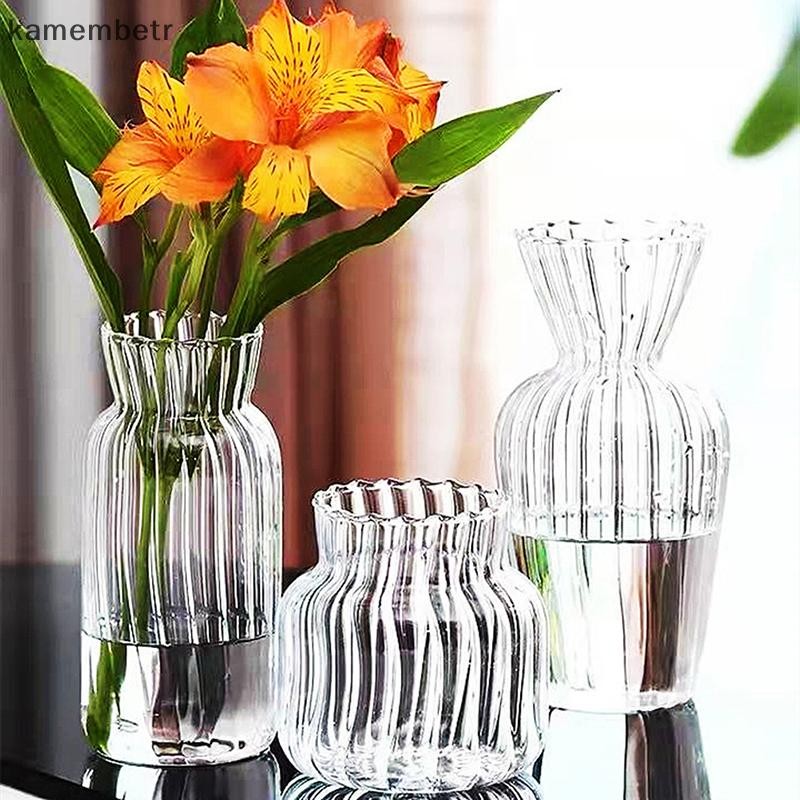 ka Transparent Glass Vases for Plant Bottle Flower Pot Nordic Creative ...