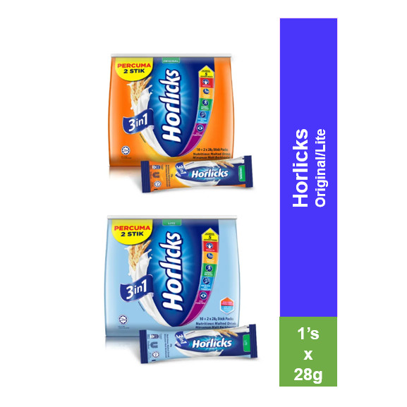 [Malaysia Import] Horlicks 3in1 Powder - Loose Sachet (Original/Lite ...