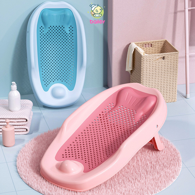 Bailey Baby Foldable bath tub rack Anti-Slip Shower Bathing Bed Bathing ...