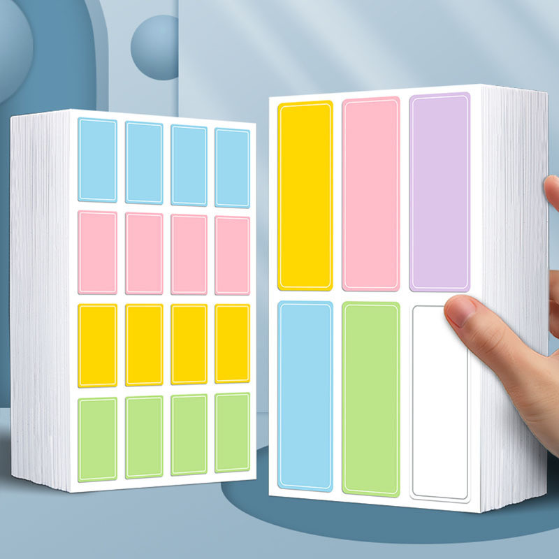 10sheets Index Tab Stickers Candy Color Classfication Label Marks Self ...