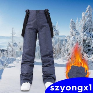 MenWomen Ski Jacket Ski Pants Warm Windproof Overalls Hoodie