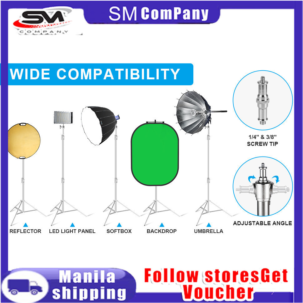 Trépied Lumière Lourd Hauteur 2.8m - Pour Studio Photo, Softbox - Marque EACHSHOT Avec Sac De Transport