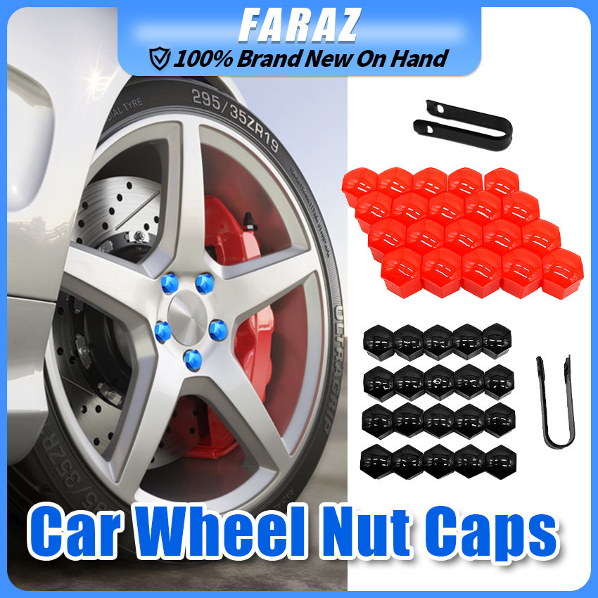 20Pcs 19/21Mm Anti-Rust Nuts Protection Caps Rim Bolt Caps Screw Hub ...