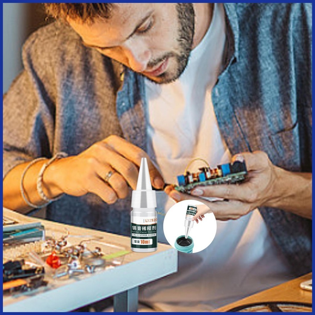Solder Paste Diluent 10ml Leadfree Solder Flux Paste Thinner Colorless
