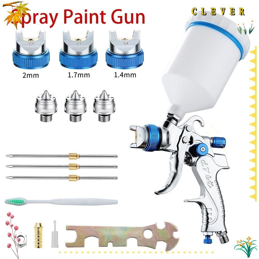 CLEVERHD Spray Paint Airless Car Vehicle Nozzles 600CC Cup Compressor ...