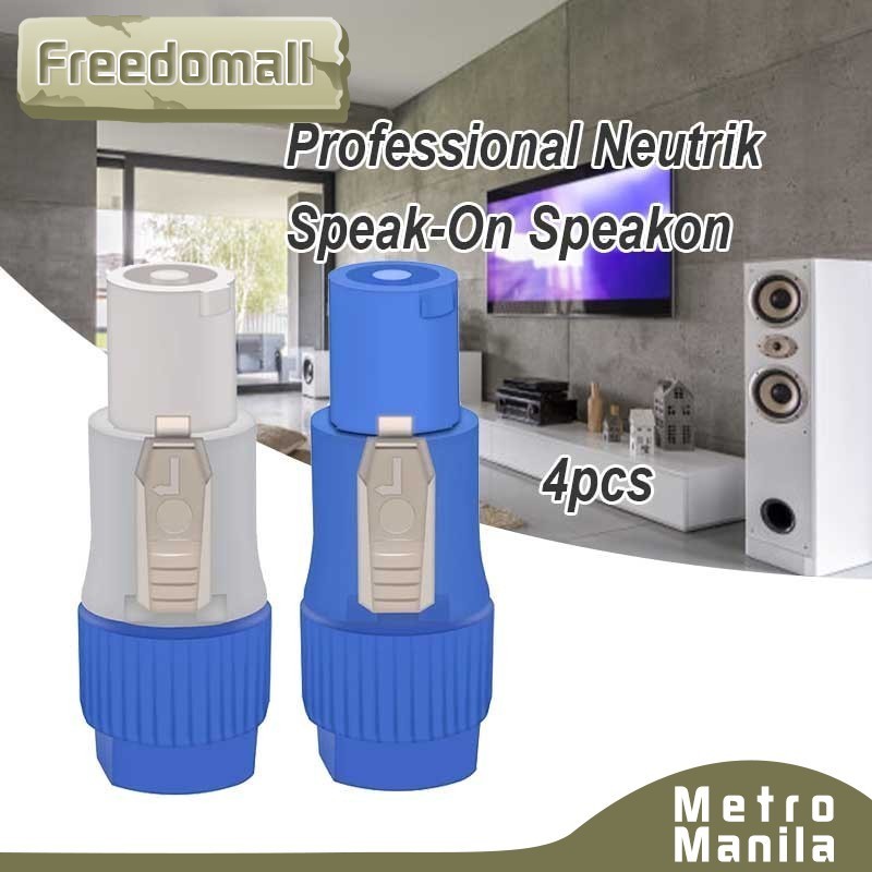 4pcs Professional Neutrik Speak On Plug Nl4fc Male Ohmic Connector 4 ...