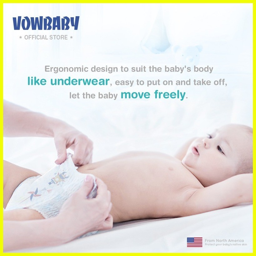 Chiaus diaper pants Vowbaby Silver Air Disposable diaper baby diaper