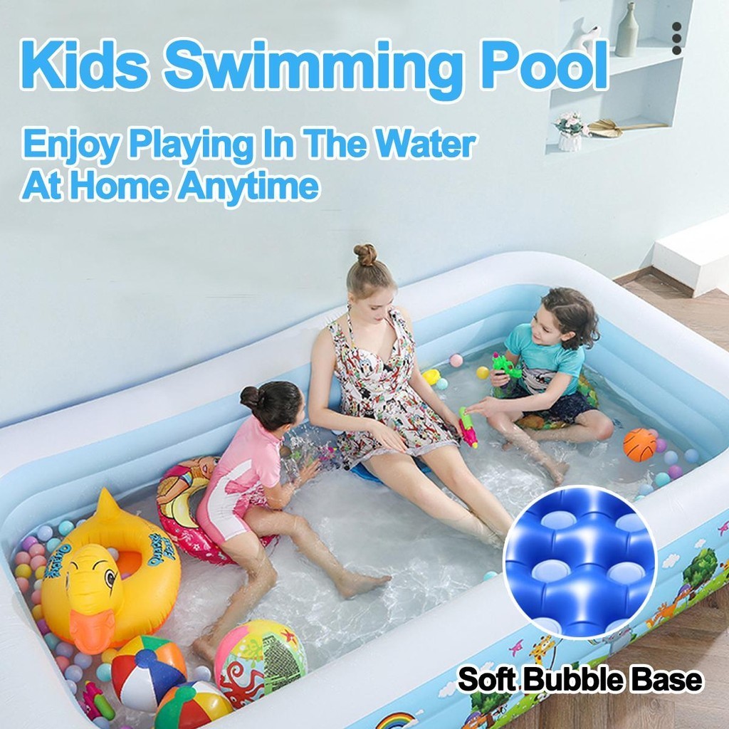 [COD]Inflatable Intex Swimming Pool Thickened Kids inflated Big Size ...