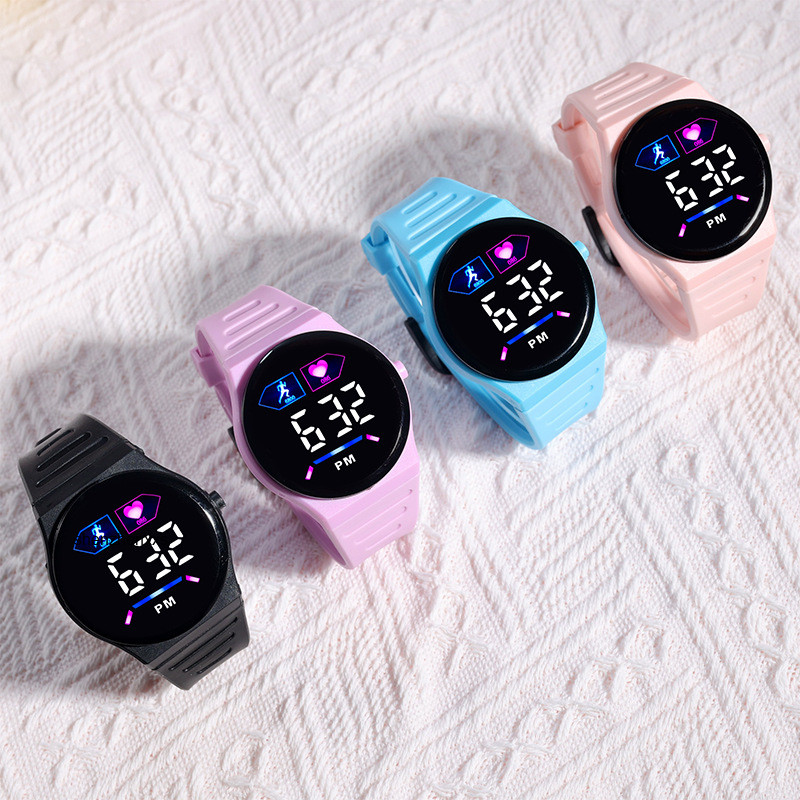 LED Digital Children Kids Watch Wristwatch for Boys Girls Waterproof  Silicone Rainbow Kids Student Sport Electronic Watches