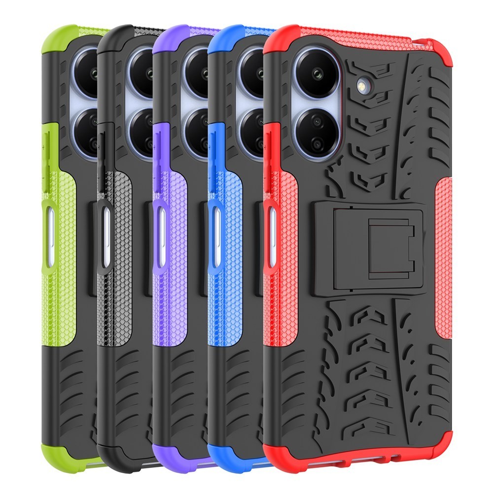 Redmi 13C 4G Armor Case Shockproof Cover Hard PC Soft TPU Back Casing ...