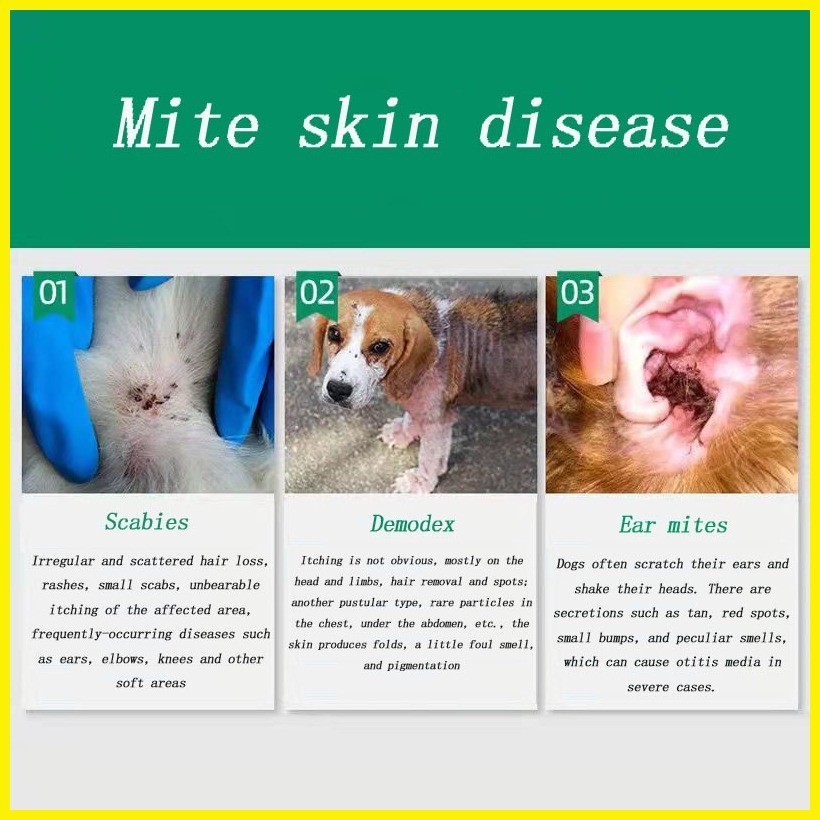 ☃ pet skin disease dog and cat skin disease spray antifungal effect
