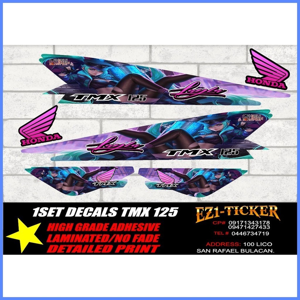 ☸ LAYLA ML TMX 125 DECALS Sticker with 3years warranty *fade proof