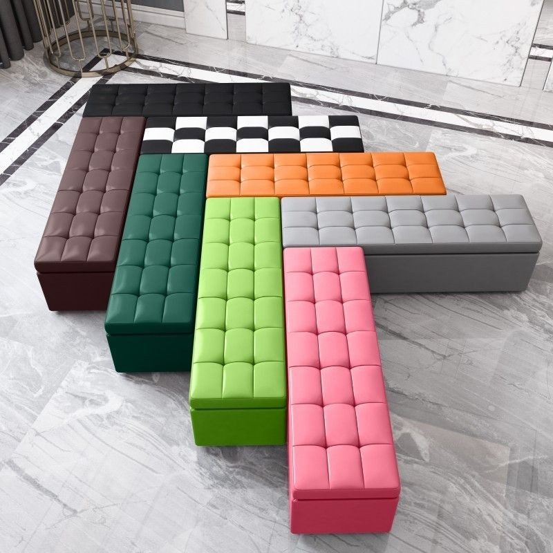 Sofa Stool Clothing Store Long Storage Fitting Room Stool Rest Stool ...