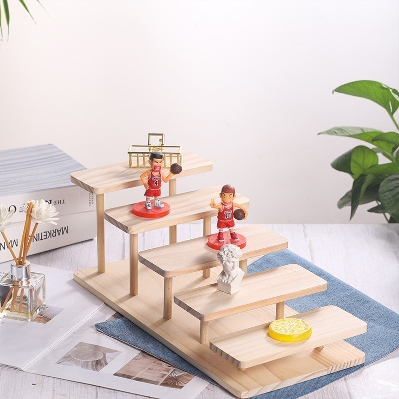 Creative wooden glasses display rack 5 Layers hand storage rack multi ...