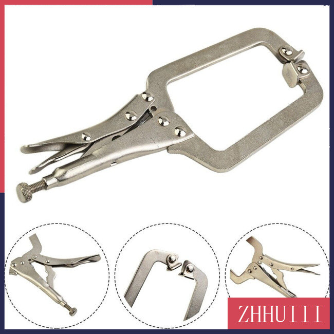 6 Inch Heavy Duty Locking C Clamp Face Clamp Steel Locking C Pliers Vise Grips L