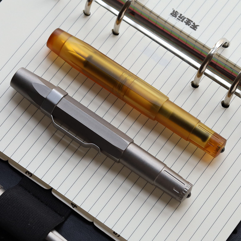 CNEDC Octagonal EDC Pocket Pen Titanium Alloy German Schmidt Ink Pen ...