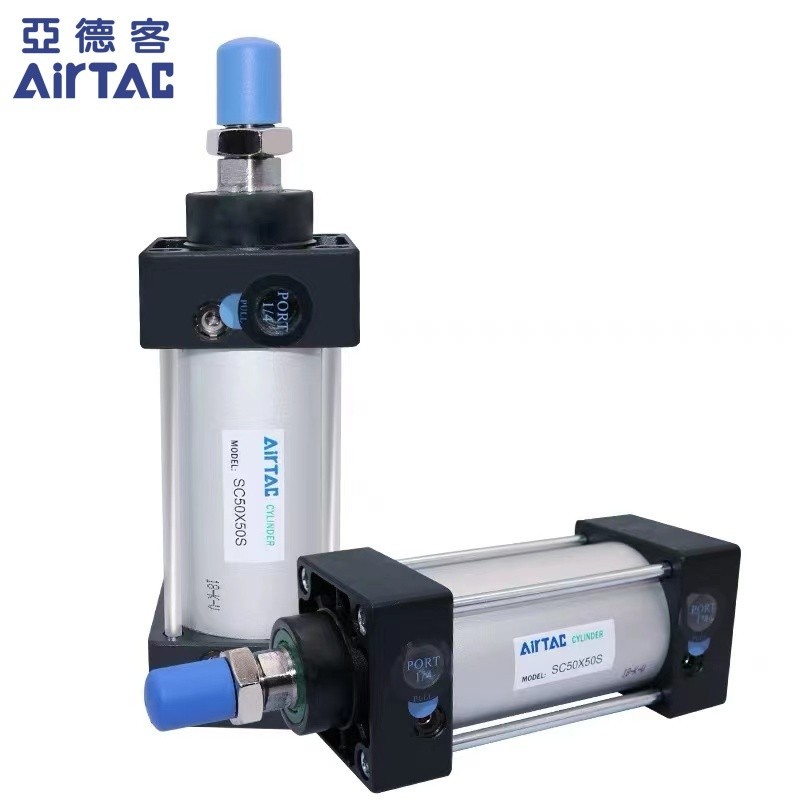 Cylindre Pneumatique Standard AIRTAC SC100X100 - Course 100mm, Alésage 100mm - Pièce Neuve Pour Automatisme
