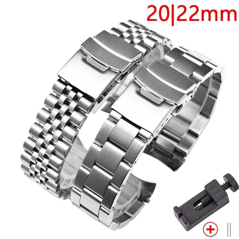 Bracelet Montre Mixte Nylon & Cuir Noir Pour Seiko SKX007 / SKX009 - Longueur 19cm, Boucle Acier