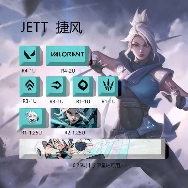 keycaps keycaps custom Jet Style jett New Style Fearless Contract ...
