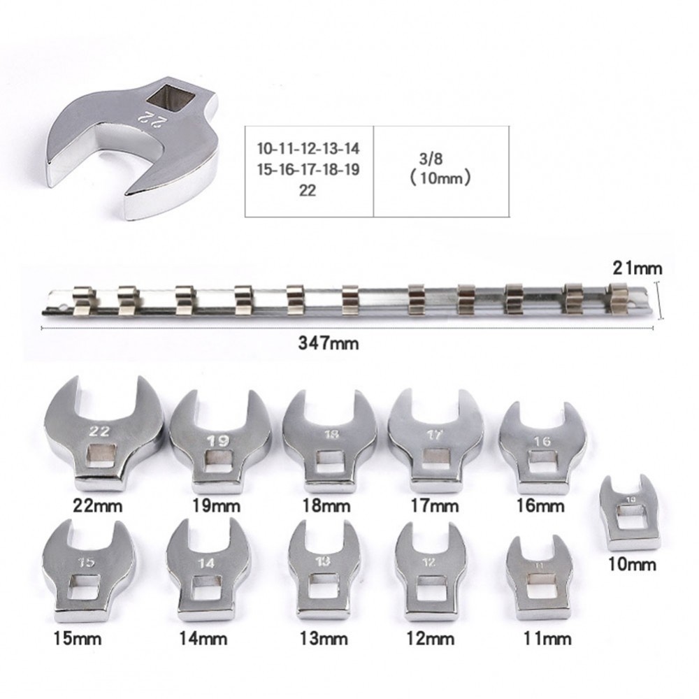 Drive Crowfoot Wrench Movable Open Ratchet Wrench With Interchangeable ...