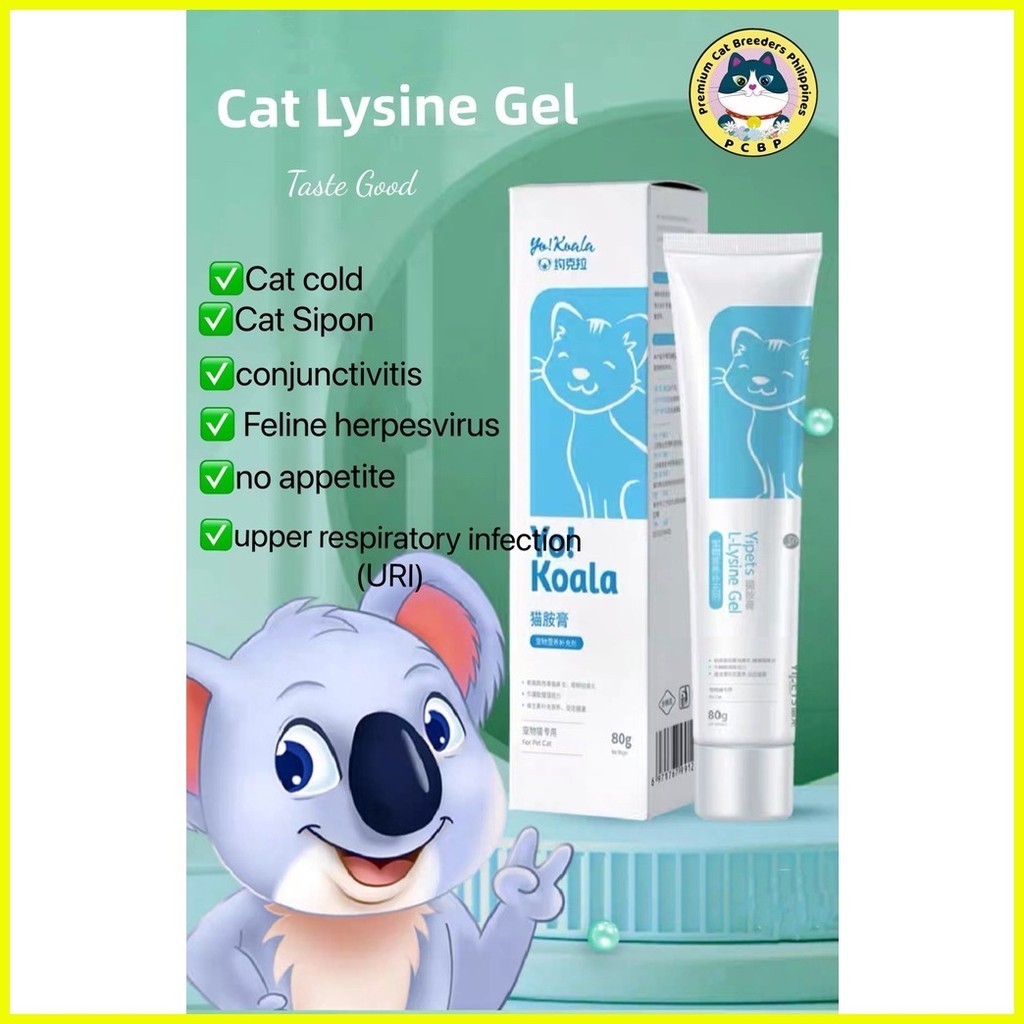 Cat LLysine Gel Paste Solution 80G Taste Good Immune Booster Sipon