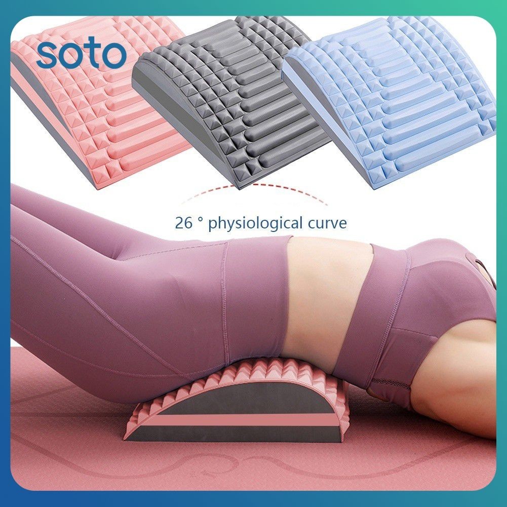 Yoga Back Stretcher Pillow Neck Lumbar Support Posture Corrector