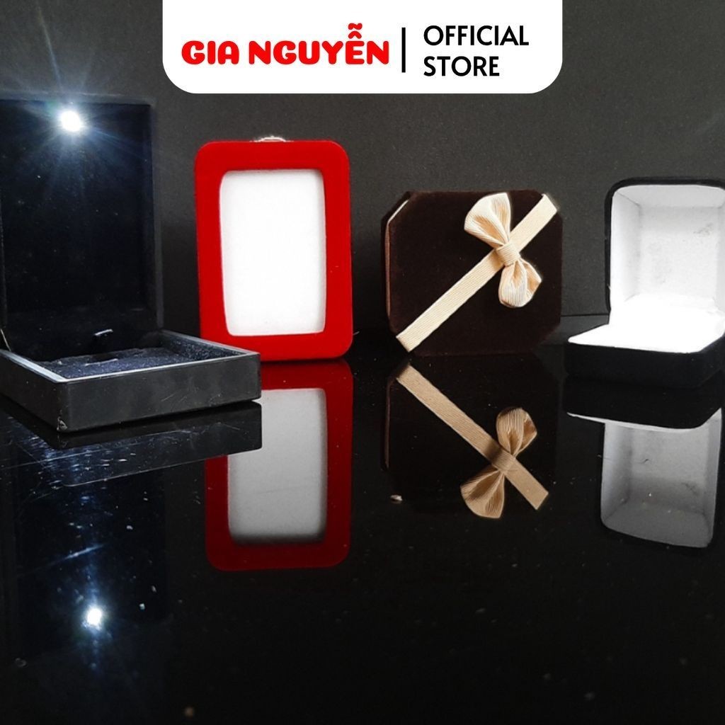 Gia Nguyen box for rings, necklaces, earrings, jewelry covered with ...
