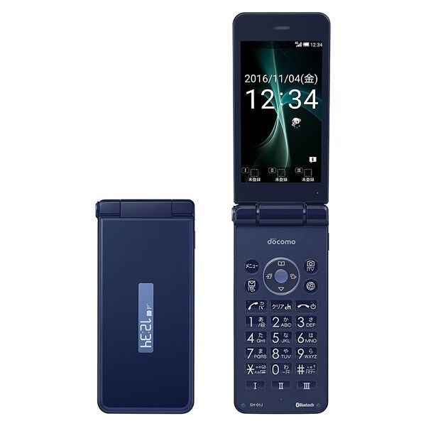 SHARP SH01J AQUOS KEITAI 2 Android Flip Phone Unlocked ( Used