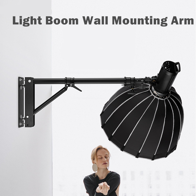 Hexagon Led Lights Footield Wall Mounting Boom Arm For Ring Light