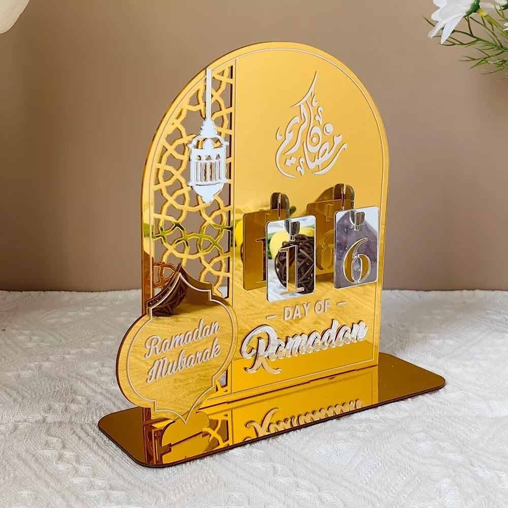 Acrylic Eid Countdown Calendar Islamic Muslim Party Supplies Ramadan ...