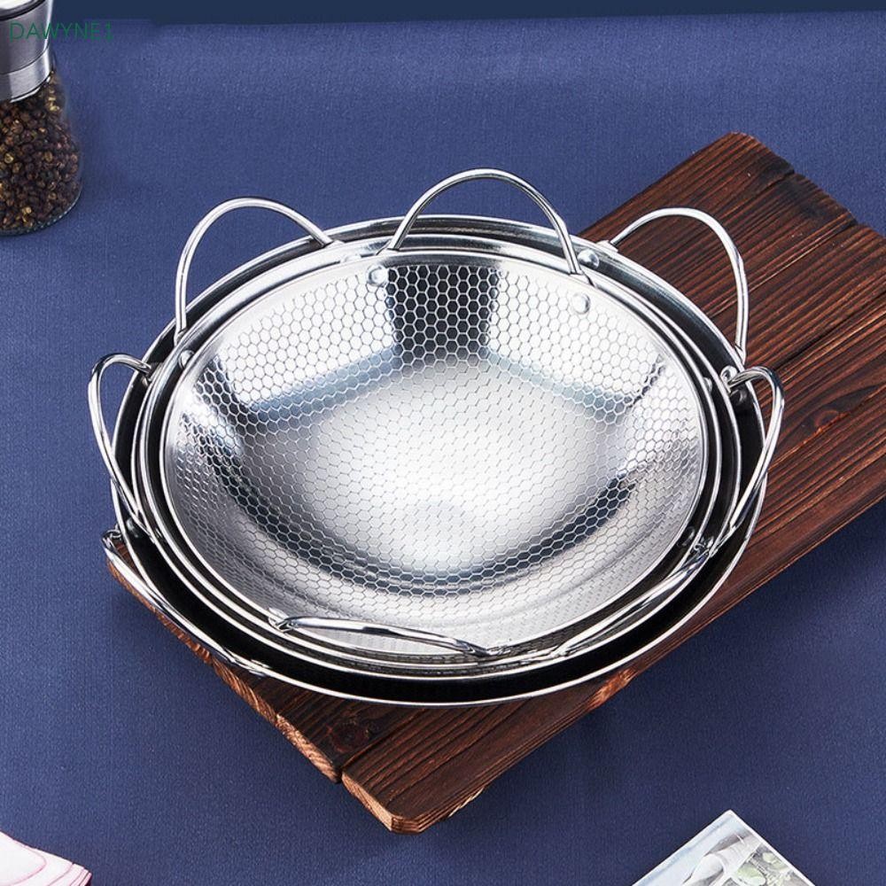 DWAYNE1 Frying Cooking Pot, Honeycomb Pattern Stainless Steel Camping ...