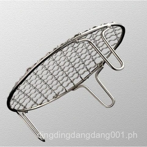 Round Stainless Steel BBQ Grill Rack with Legs, Iron Mesh Rack, Coarse ...
