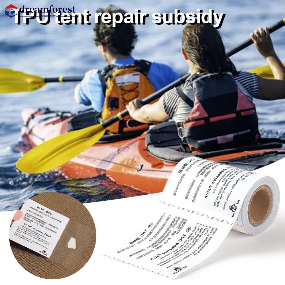 DREAMFOREST 10Pcs/1Roll TPU Transparent Repair Patch Outdoor Tent ...