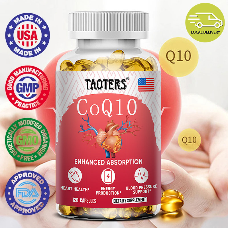 TAOTERS Coenzyme Q10 Supplement Supports Heart Health, Blood Pressure