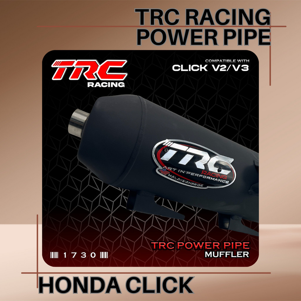 TRC Racing Honda Click v2 125 150 Power Pipe Muffler Exhaust 1730 ...
