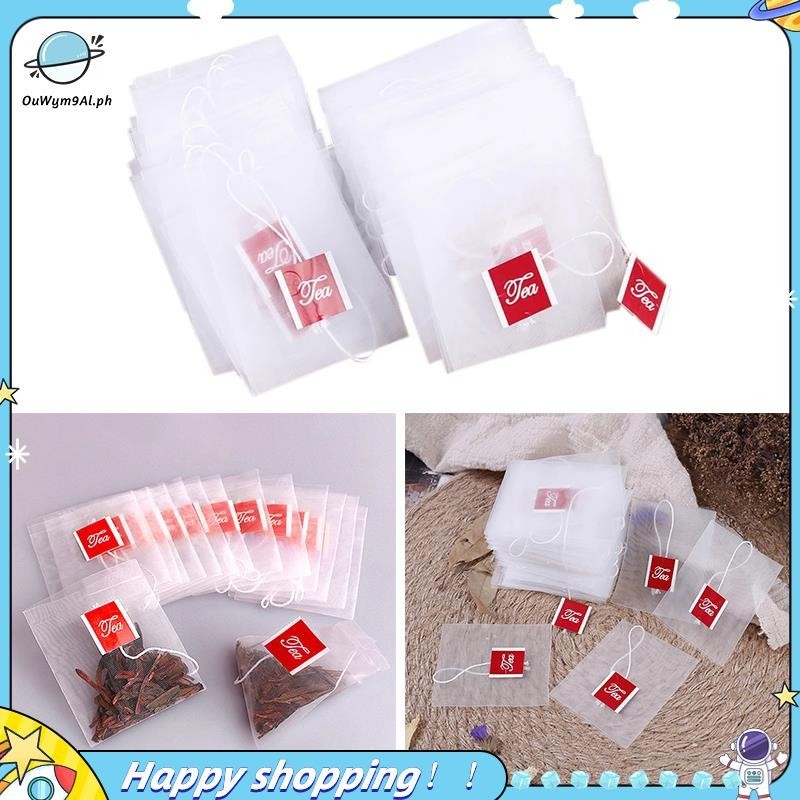 【ouwym9al】100Pcs Tea Bag Infuser with String Heal Seal Sachet Filter ...