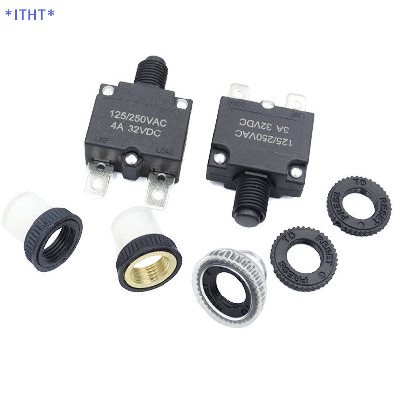 AC 125/250V 5A SPST Circuit Breaker Thermal Overload Protector - Foto 5