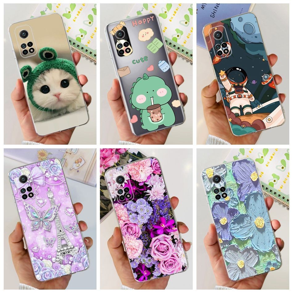 XINYEXIN Cover per Xiaomi Mi 10T 5G / Mi 10T Pro 5G, Traslucida Custodia Antiurto Antigraffio con Supporto Anello a 360°, PC + TPU Bumper Case - Blu