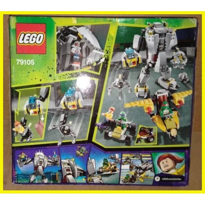 ♞Lego TMNT Teenage Mutant Ninja Turtles Baxter Robot Rampage 79105 ...