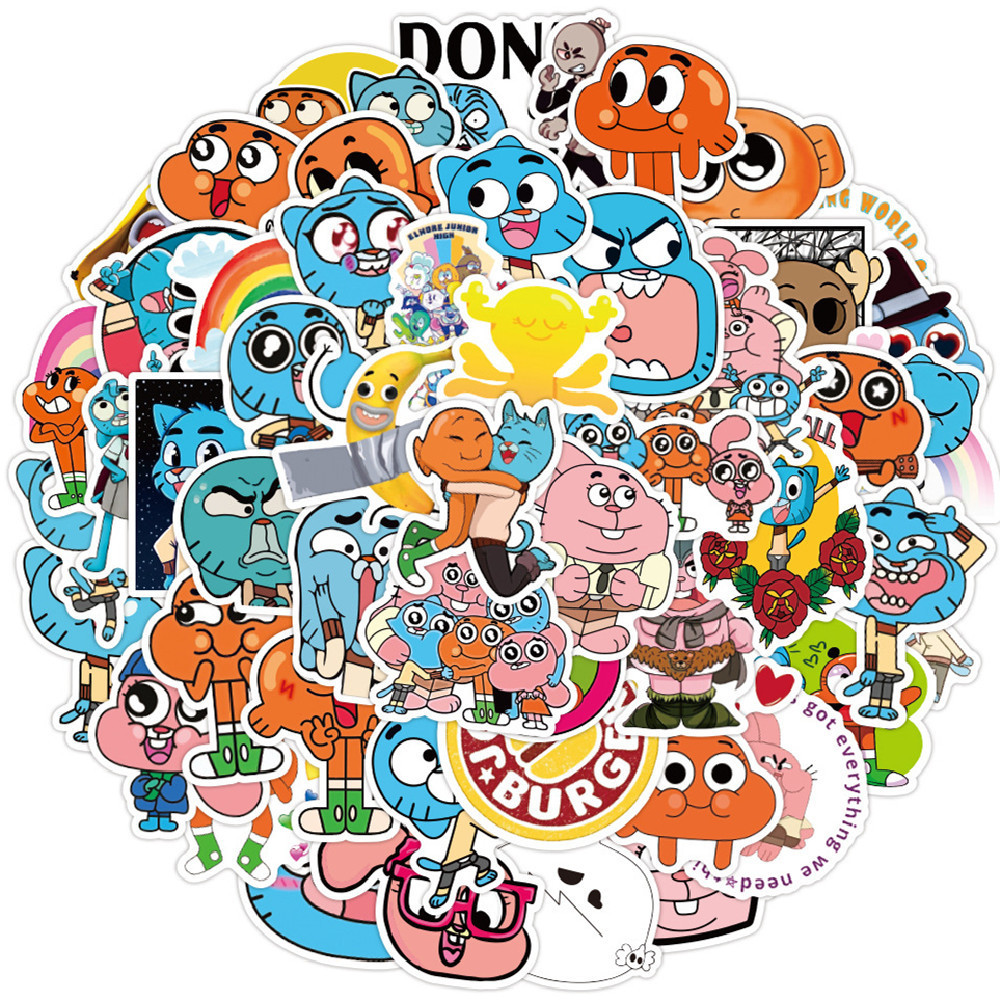 50Pcs/Set The Amazing World of Gumball Series 04 Stickers DIY Fashion ...
