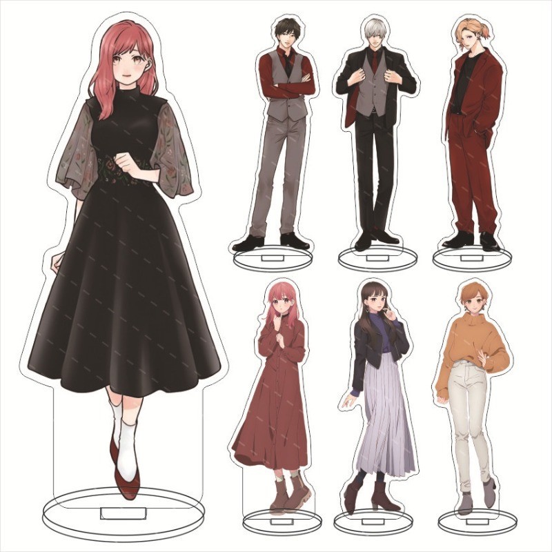 Yubisaki To Renren Anime Acrylic Stand Yuki Itose Itsuomi Nagi Desk ...